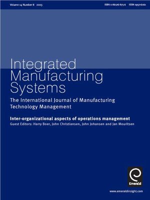 cover image of Integrated Manufacturing Systems, Volume 14, Issue 8